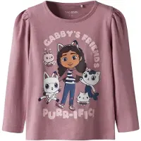 TWO SOON Bluser & t-shirts 'Gabby' navy / brun / lavendel / hvid