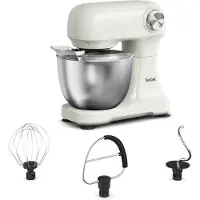 Tefal Bake Easy QB140AF0, 3,5 L, Hvid, Dreje, Slå, Mikse, 4 æg, Rustfrit stål