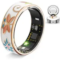 Mtp Products R18 Elegant emalje-smartring - størrelse: 21.4mm - farverig