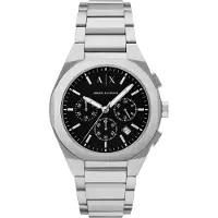 Armani Exchange Analogt ur sort / sølv