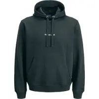 Jack & Jones Sweatshirt 'JORNorrebro' mørkegrøn / hvid