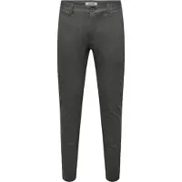 Only & Sons Lærredsbukser 'ONSMark' sort-meleret