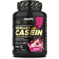 Amix Black Micellar 1kg Casein Protein Hindbær