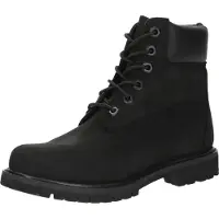 Timberland Timberlandtil kvinder. TB18658A0011 Læderstøvler 6 tommer sort (41.5 W), Fast, Blonder, Casual