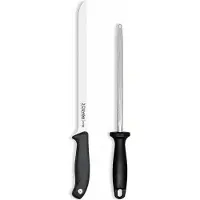 3 Claveles Stål Skinkekniv Og Slibesten