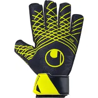 Uhlsport Målmandshandske Prediction Starter Soft - Navy/Hvid/Gul - Græs (FG), størrelse 3