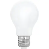 Eglo E27 LED A60 opal standardpære med varmt hvidt lys og integreret sensor (Dag-/Natsensor)