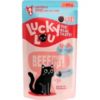 Lucky Lou Økonomipakke Voksen 48 x 125 g - Fjerkræ og oksekød