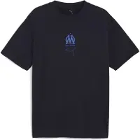 Puma Olympique de Marseille FtblEssentials Cellerator Tee Unisex, Clothing, Navy/Vivid Blue, XXL
