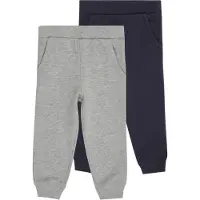 Minymo Sweatpants - 2-Pak - Dark Navy - - 1 år (80) - Sweatpants
