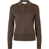 Selected Pullover 'SLFThea' mørkebrun