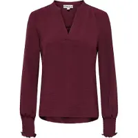 ONLY Bluse 'ONLMette' vinrød