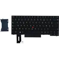Lenovo Lite-On - Notebooks udskiftningstastatur - med Trackpoint, UltraNav - AZERTY - fransk - sort - for ThinkPad E480 E490 L380 L390 L480 T480s T490