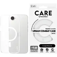 PanzerGlass CARE by - Bagsidecover til mobiltelefon - flagskib - MagSafe-kompatibilitet - plastik - hvid, gennemsigtig - for Apple iPhone 16e