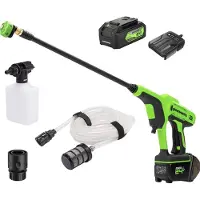 Greenworks G24PWK4 pressure washer set charger + 4Ah battery