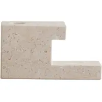 101 Copenhagen Brick lysestage kalksten 7,5x14 cm Kalksten