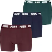 Puma Boxer Briefs (3-Pack) Men, Clothing, Red/Navy, 2