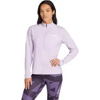 Adidas - Vandretøj dame - Multi Half Zip Longsleeve Tee W Powder Plum til Unisex - Størrelse M - Lyserød