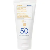 Korres YOGHURT tonet solcreme til ansigtet SPF50 Solcreme 50 ml