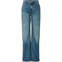 Pieces Dame Kate lige ben jeans Medium Blue Denim