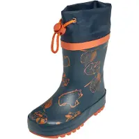 Playshoes Gummistøvler 'Bär' marin / orange