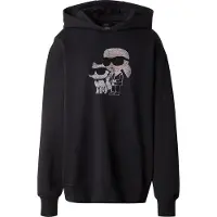 Karl Lagerfeld Sweatshirt 'Ikon' beige / sort / hvid