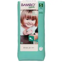 Bambo Nature Børneble, bukseble, miljømærket, Pants, 5, tall pack, (Tall), 11-17 kg - (3 pakker x 38 stk.)