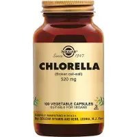 Solgar , Chlorella (Brokkensænkende Cell-Væg), 100 Vegetariske Kapsler (520 mg per Kapsel)