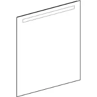 Geberit Spejl option basic m/lys top 800x900mm