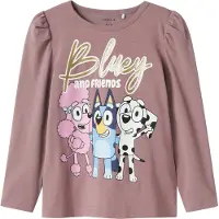 Name it Bluser & t-shirts 'NMFAria Bluey' navy / guld / lysviolet / lyserød
