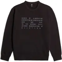G-Star Text Graphic Sweater - Black - Men
