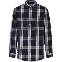 Pepe Jeans Pepe Jeanstil mænd. PM3090824 Codar navy skjorte (L), Casual, Bomuld, Lange ærmer, Blå