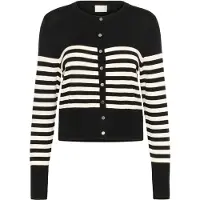 Kaffe Cardigan 'KALizza' sort / uldhvid