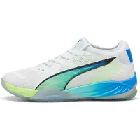 Puma Eliminate NITRO SQD 4 ENERGY Handball Shoes Unisex, Shoes, White/Black/Speed Green, 40