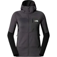 The North Face - Fleece dame - W Polartec Powergrid Stormgap Hoodie Anthracite Grey TNF Black til Unisex - Størrelse L - Grå