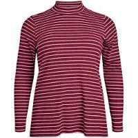 Zizzi Bluse 'Sibine' rød / sort