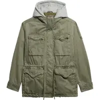 Superdry Superdrytil kvinder. W5011918A Grøn Parka Hooded Military (S), Casual, Bomuld