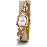 Furla Analogt ur 'octagonal' rosa guld