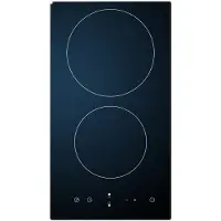 Scandomestic HOC30P, Sort, Indbygget, 30 cm, Keramisk, Keramisk, 2 zone(s)