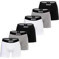 BOSS Boksershorts grå / sort / hvid
