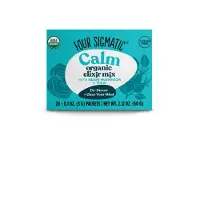 Four Sigma Foods , Ægte Elixir Mix med Reishi Svamp & Tulsi, Calm, Koffeinfri, 20 Pakker, 0.1 oz (3 g) Hver