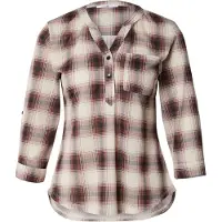 Hailys Bluse 'Di44nara' creme / bordeaux / sort