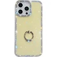 Mtp Products iPhone 16 Pro Max CrystalGlow Hybrid Cover med Ringholder - Gul