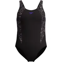 Speedo Badedragt - HyperBoom Splice Muscleback - Sort/Fersken - - 5-6 år (110-116) - Badetøj
