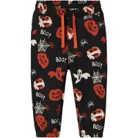 Name it Bukser 'Halloween' orange / sort / hvid