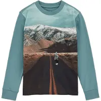 We fashion Shirts turkis / brun / mørkebrun / mandarin