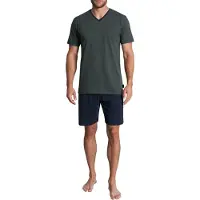 Tom Tailor Pyjamas kort mørkeblå / khaki
