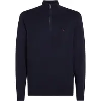 Tommy Hilfiger halvzip trøje navy Blå Mørkeblå måle