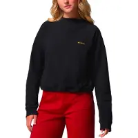 Columbia - Sweatshirts dame - High Cascades Crop French Terry LS Black til UnisexBomuld - Størrelse M - Sort