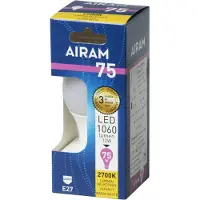 Airam LED-lampe E27 12W 1050 lumen 2700K